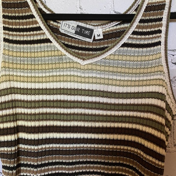 SOLD - Vintage Striped Tank - Picture 2 of 3